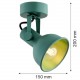 Argon LENORA kinkiet / plafon 1 pł. 1x7W (max) zielony 8299