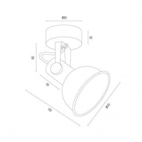 Argon LENORA kinkiet / plafon 1 pł. 1x7W (max) zielony 8299