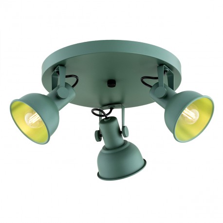 Argon LENORA plafon 3 pł. 3x7W (max) zielony 6265