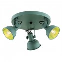 Argon LENORA plafon 3 pł. 3x7W (max) zielony 6265