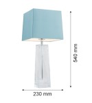 Table lamps - Argon LILLE 1 fl. table lamp 1x15W (max) blue transparent 3839 - product 2