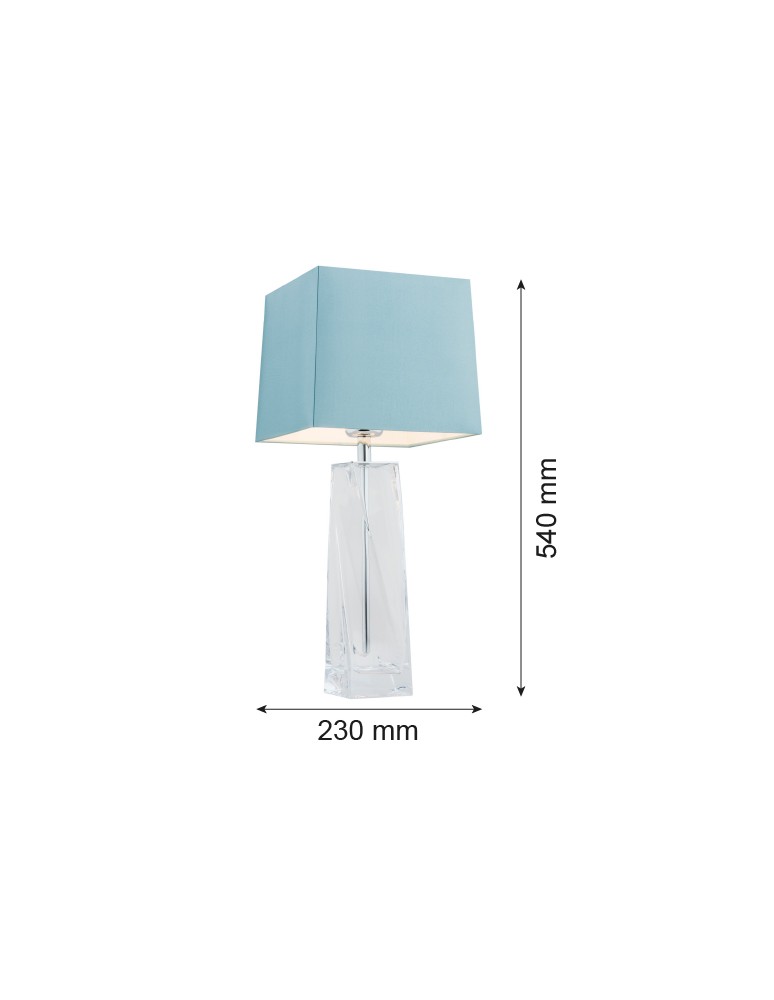 Argon LILLE lampa stołowa 1 pł. 1x15W (max) błękitny transparentny 3839