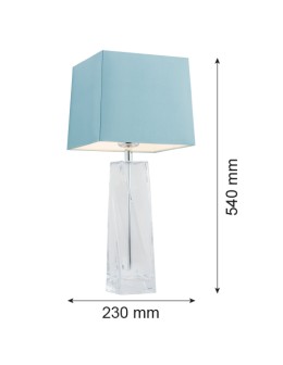 Argon LILLE lampa stołowa 1 pł. 1x15W (max) błękitny transparentny 3839 - product 2