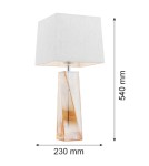 Argon LILLE lampa stołowa 1 pł. 1x15W (max) srebrny kolor lister miodowy 3840