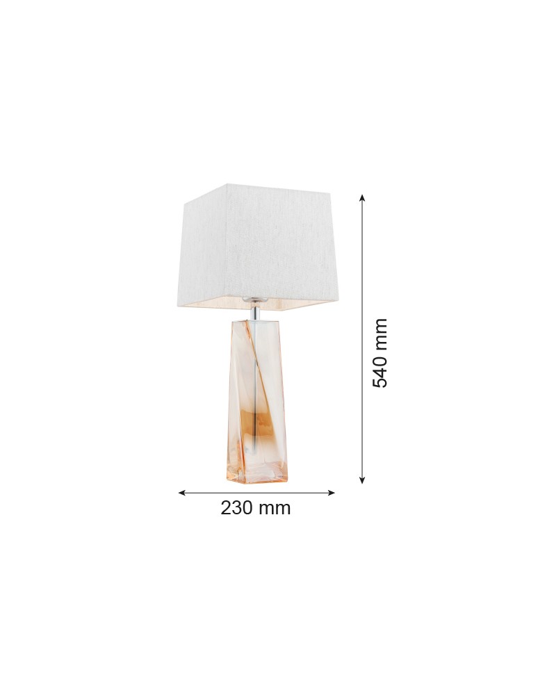 Argon LILLE lampa stołowa 1 pł. 1x15W (max) srebrny kolor lister miodowy 3840