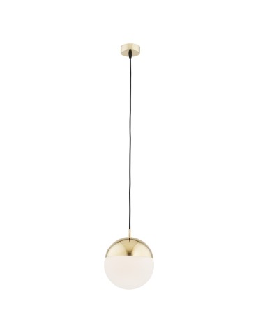 Argon LIVIA 1 fl. pendant lamp larger 1x15W (max) opal mat IP44 brass 4029