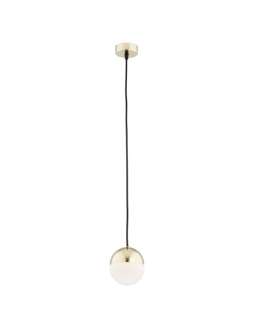 Argon LIVIA 1 fl. pendant lamp smaller 1x7W (max) opal matt IP44 brass 4031