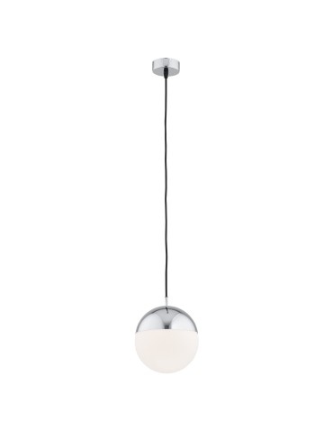 Argon LIVIA 1 fl. pendant lamp larger 1x15W (max) opal matt IP44 chrome 4030