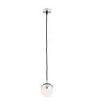 Single pendant lamps - Argon LIVIA 1 fl. pendant lamp smaller 1x7W (max) opal matt IP44 chrome 4032 - product 1