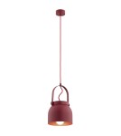 Industrial pendant lamps - Argon LOGAN pendant lamp 1 pł. 1x15W (max) red 8282 - product 1