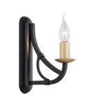 Chandelier wall lamps - Argon LORENZO wall lamp 1 pł. 1x7W (max) black gold 8355 - product 1