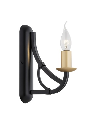 Argon LORENZO wall lamp 1 pł. 1x7W (max) black gold 8355