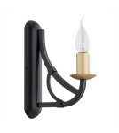Chandelier wall lamps - Argon LORENZO wall lamp 1 pł. 1x7W (max) black gold 8355 - product 2