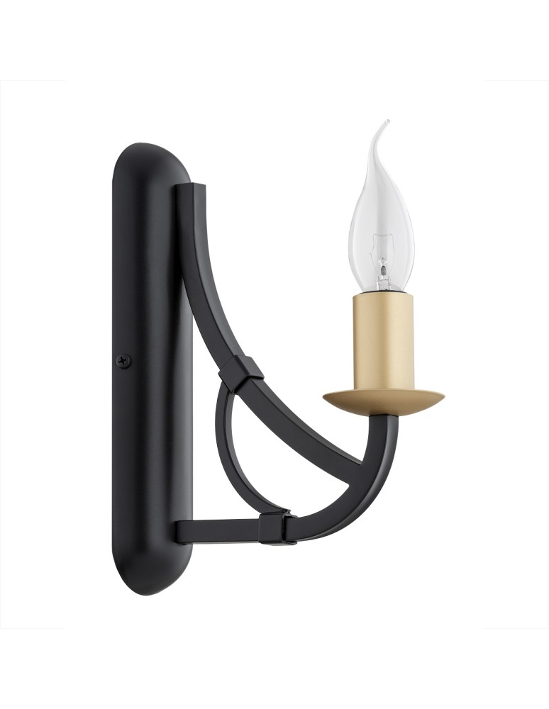 Chandelier wall lamps - Argon LORENZO wall lamp 1 pł. 1x7W (max) black gold 8355 - product kolory-swiatla.pl 2