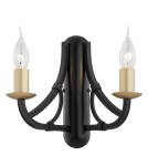 Chandelier wall lamps - Argon LORENZO 2 fl. wall lamp 2x7W (max) black gold 7181 - product 1