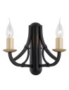 Argon LORENZO 2 fl. wall lamp 2x7W (max) black gold 7181