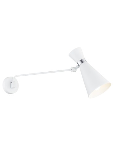 Argon LUKKA wall lamp 1 pł. 1x15W (max) white structure chrome elements 3889