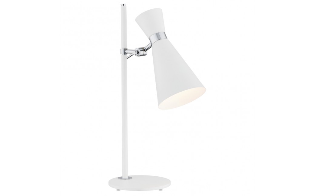 Argon LUKKA lampa biurkowa 1 pł. 1x15W (max) biały struktura elementy chromowane 3890