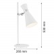 Argon LUKKA lampa biurkowa 1 pł. 1x15W (max) biały struktura elementy chromowane 3890