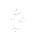 Desk lamps - Argon LUKKA 1-fl. desk lamp 1x15W (max) white structure chrome elements 3890 - product 5