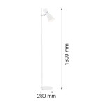 Floor lamps for reading - Argon LUKKA floor lamp 1 pł. 1x15W (max) white structure chrome elements 3891 - product 2