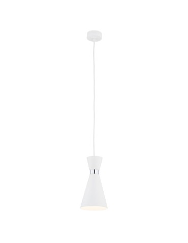 Argon LUKKA pendant lamp 1 pł. 1x15W (max) white structure chrome elements 3892