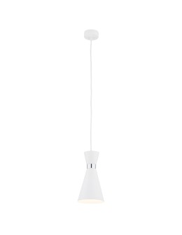 Argon LUKKA lampa wisząca 1 pł. 1x15W (max) biały struktura elementy chromowane 3892