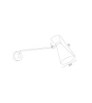 Cantilever wall lamps - Argon LUKKA wall lamp 1 pł. 1x15W (max) black structure chrome elements 3893 - product 3