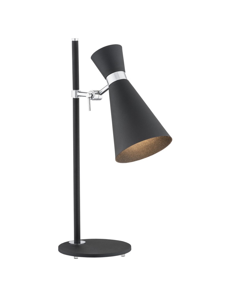 Desk lamps - Argon LUKKA desk lamp 1 pł. 1x15W (max) black structure chrome elements 3894 - product kolory-swiatla.pl 1
