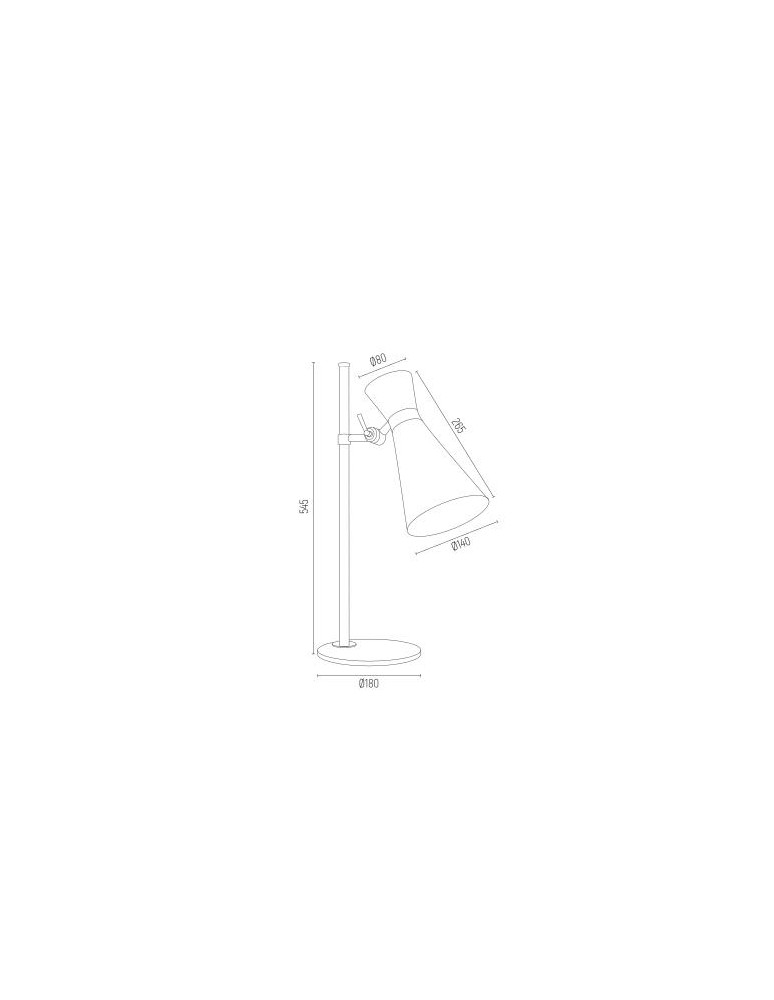 Desk lamps - Argon LUKKA desk lamp 1 pł. 1x15W (max) black structure chrome elements 3894 - product kolory-swiatla.pl 3