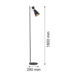 Floor lamps for reading - Argon LUKKA floor lamp 1 pł. 1x15W (max) black structure chrome elements 3895 - product 2