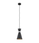 Single pendant lamps - Argon LUKKA pendant lamp 1 pł. 1x15W (max) black structure chrome elements 3896 - product 1