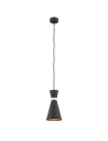Argon LUKKA lampa wisząca 1 pł. 1x15W (max) czarny struktura elementy chromowane 3896