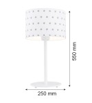 Argon MAGIC lampa stołowa 1 pł. 1x15W (max) biały w szare gwiazdki biały struktura 4125 Argon MAGIC lampa stołowa 1 pł. 1x15W (max) biały w szare gwiazdki biały struktura 4125