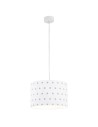 Argon MAGIC pendant lamp 1 pł. 1x15W (max) white with gray stars chrome elements 4133