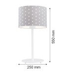 Table lamps - Argon MAGIC 1-fl. table lamp 1x15W (max) gray with white stars white structure 4126 - product 4