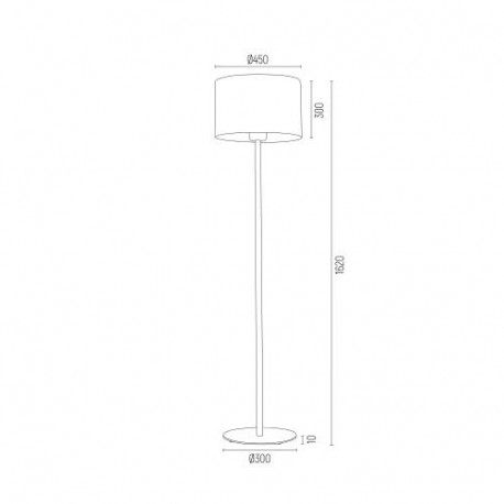Argon MAGIC lampa podłogowa 1 pł. 1x15W (max) szary w białe gwiazdki biały struktura 4130