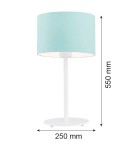 Argon MAGIC lampa stołowa 1 pł. 1x15W (max) mięta biały struktura 4127
