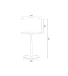 Table lamps - Argon MAGIC 1 fl. table lamp 1x15W (max) mint white structure 4127 - product 3