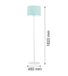 Floor lamps with lampshade - Argon MAGIC 1-fl. floor lamp 1x15W (max) mint white structure 4131 - product 2