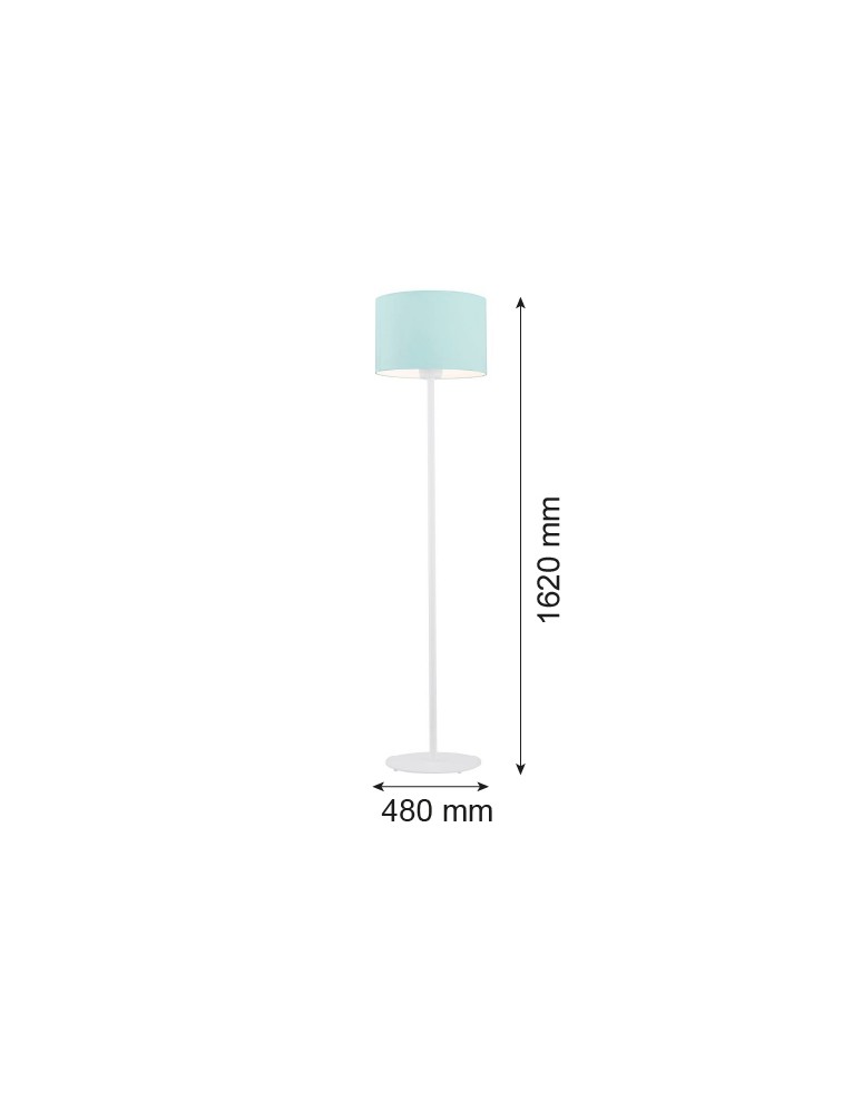 Floor lamps with lampshade - Argon MAGIC 1-fl. floor lamp 1x15W (max) mint white structure 4131 - product kolory-swiatla.pl 2