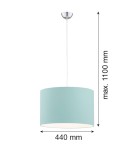 Lamps for childrens room - Argon MAGIC pendant lamp 1 pł. 1x15W (max) mint chrome elements 4135 - product 2