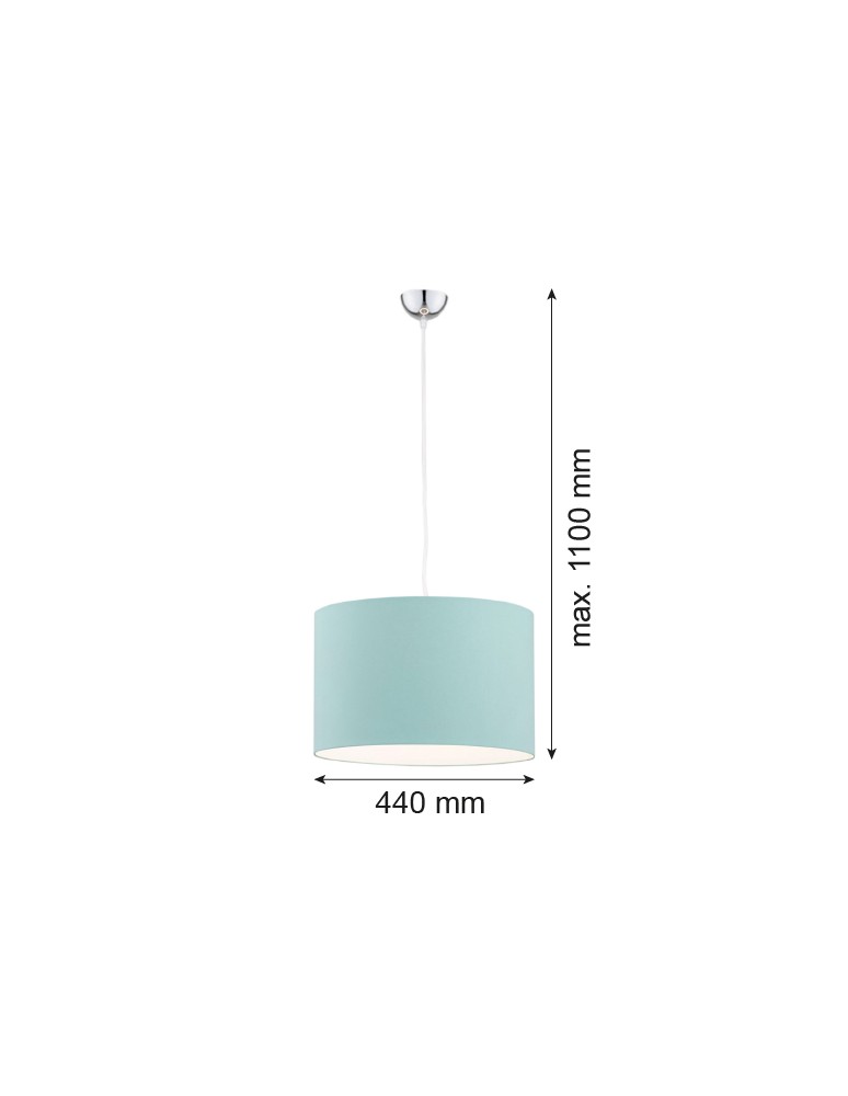 Lamps for childrens room - Argon MAGIC pendant lamp 1 pł. 1x15W (max) mint chrome elements 4135 - product kolory-swiatla.pl 2
