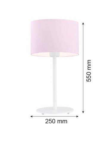 Argon MAGIC lampa stołowa 1 pł. 1x15W (max) róż biały struktura 4128 - produkt 2