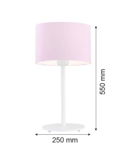 Argon MAGIC lampa stołowa 1 pł. 1x15W (max) róż biały struktura 4128 - produkt 2