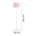Floor lamps with lampshade - Argon MAGIC 1-fl. floor lamp 1x15W (max) pink white structure 4132 - product 2