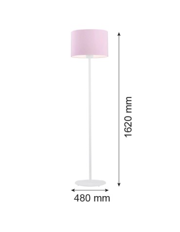 Argon MAGIC lampa podłogowa 1 pł. 1x15W (max) róż biały struktura 4132 - produkt 2