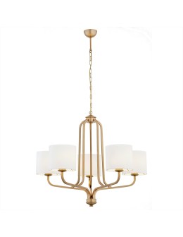 Argon MARANELLO chandelier 5 fl. 5x15W (max) white old gold 2172