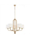 Argon MARANELLO żyrandol 5 pł. 5x15W (max) biały stare złoto 2172