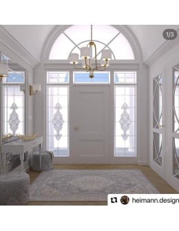 Argon MARANELLO chandelier 5 fl. 5x15W (max) white old gold 2172 - product 2